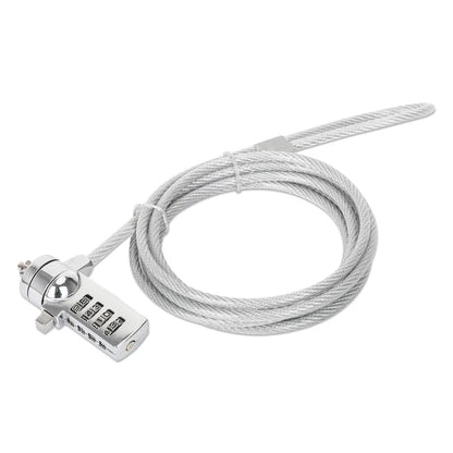 Candado Laptop /manhattan/440448/combinacion 2.0m, 4 Digitos, Plateado