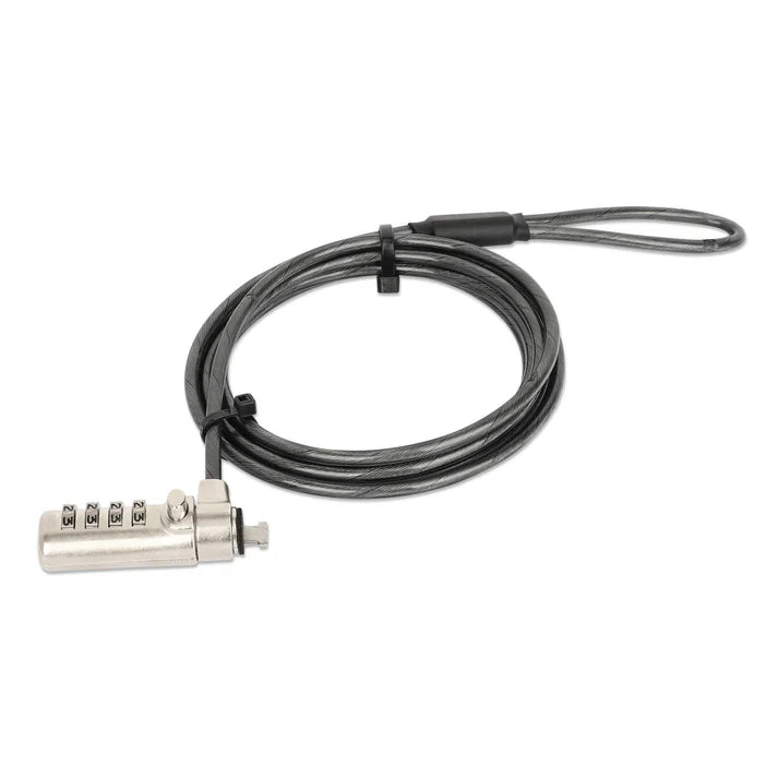Candado Laptop Nano, Manhattan, 440493, CombinaciÓn 1.8mts Gris