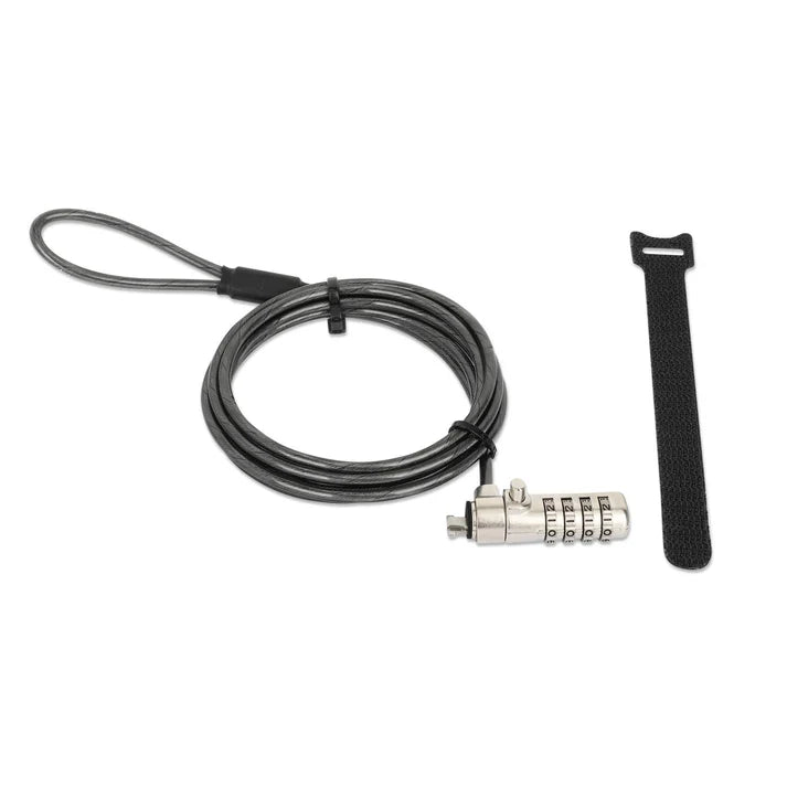Candado Laptop Nano, Manhattan, 440493, CombinaciÓn 1.8mts Gris