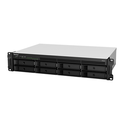 Nas Synology Rs1221 /8 Bahias Expan Hasta 12 Con Unidad De Expansin/rack 2u/nucleo Cuadruple 2.2ghz/ Amd Ryzen V1500b /4gb Ddr4 Ampliabe A 32gb/lan Gigabit X4/usb 3.2 X2/ Hot-swap/hasta 128 Tb