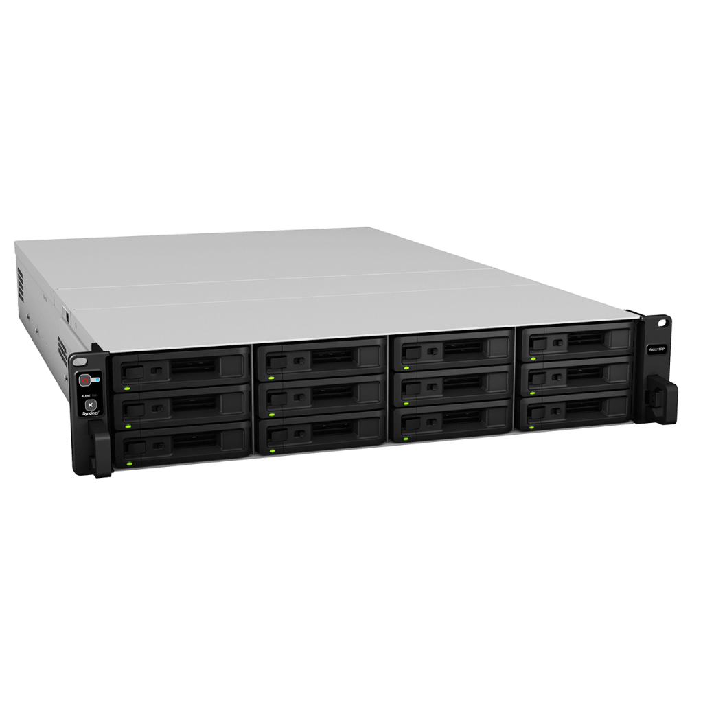 Unidad De Expansion Synology Rx1217rp 12 Bahias 3.5 Sata Hdd 2.5 Sata Hdd 2.5 Sata Ssd/hasta 120tb/hot-swap/rack2u