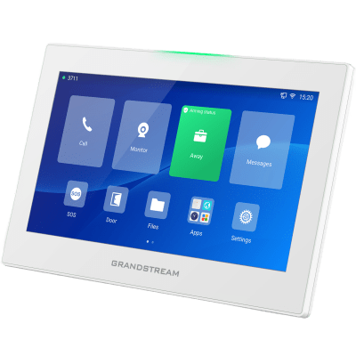 Estación de Intercomunicación SIP con Wi-Fi 6, Bluetooth y Control Total para Agendamiento de Salas y Edificios Inteligentes (Color Blanco)