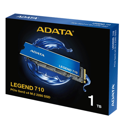 Unidad De Estado Solido Ssd Interno Adata Legend 1tb M.2 2280 Nvme Pcie Gen 3x4 Lect.2400 Escrit.1800 Mbs Pc Laptop Minipc 3dnand Disipador (aleg-710-1tcs)