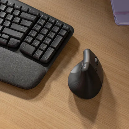 Mouse Logitech Lift Vertical Ergo Optico Inalambrico Bt Logi Bolt Easy-switch Grafito
