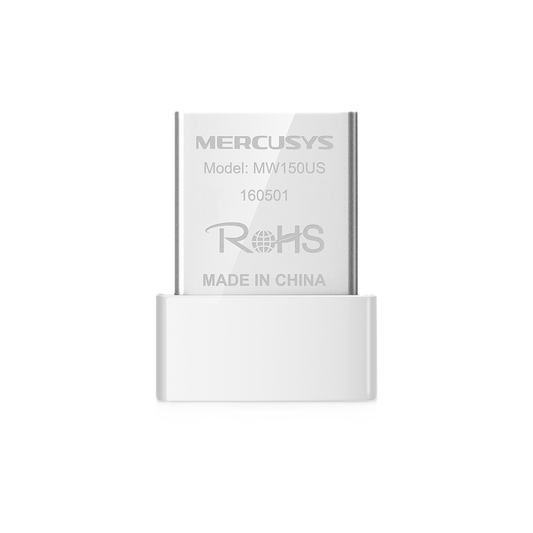 Tarjeta De Red Usb Mercusys Mw150us Inalambrica 150 Mbps Tamano Nano