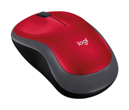 Mouse Logitech M185 Rojo Optico Inalambrico Mini Receptor Usb Pc/mac/chrome