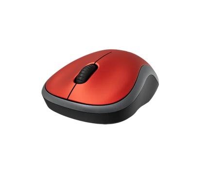 Mouse Logitech M185 Rojo Optico Inalambrico Mini Receptor Usb Pc/mac/chrome