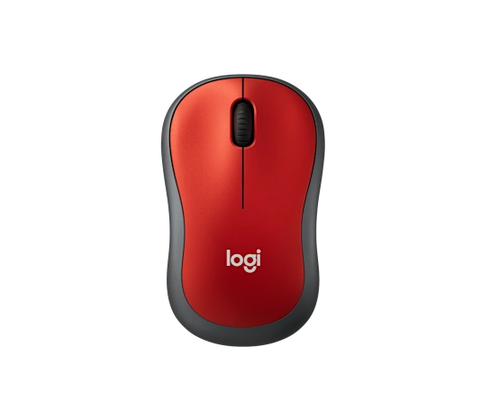 Mouse Logitech M185 Rojo Optico Inalambrico Mini Receptor Usb Pc/mac/chrome