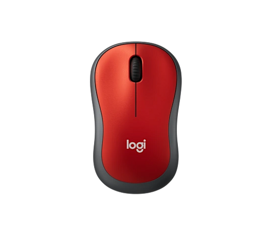 Mouse Logitech M185 Rojo Optico Inalambrico Mini Receptor Usb Pc/mac/chrome