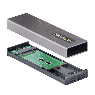 Gabinete Externo Usb-c 10gbps A Nvme M.2 O Ssd M.2 Sata Sin Herramientas Para Ssd M.2 Ngff Pcie/sata De Aluminio - Cables Usb C O Usb-a - 2230/2242/2260/2280 - Startech.com Mod. M2-usb-c-nvme-sata