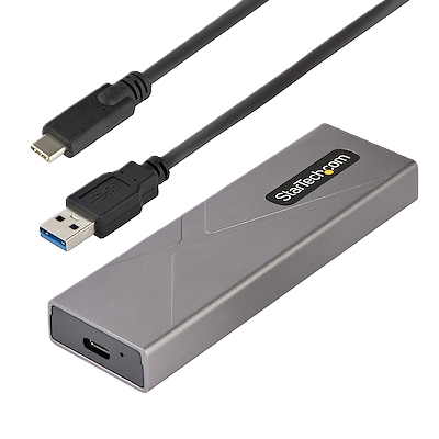 Gabinete Externo Usb-c 10gbps A Nvme M.2 O Ssd M.2 Sata Sin Herramientas Para Ssd M.2 Ngff Pcie/sata De Aluminio - Cables Usb C O Usb-a - 2230/2242/2260/2280 - Startech.com Mod. M2-usb-c-nvme-sata
