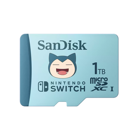 Memoria Sandisk Micro Sdxc 1tb Nintendo Switch Pokemon Snorlax 100mb/s 4k U3 V30 Sdsqxao-1t00-gn6zk