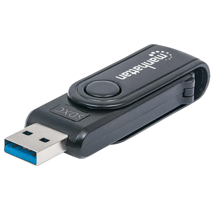 Lector Tarjetas,manhattan,101981, Usb 3.0, 24 En 1,grabador Externo De Tarjetas