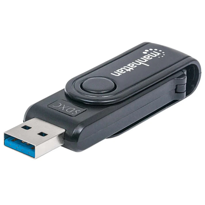 Lector Tarjetas,manhattan,101981, Usb 3.0, 24 En 1,grabador Externo De Tarjetas