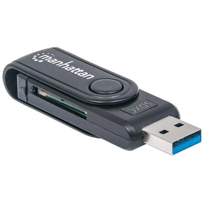 Lector Tarjetas,manhattan,101981, Usb 3.0, 24 En 1,grabador Externo De Tarjetas