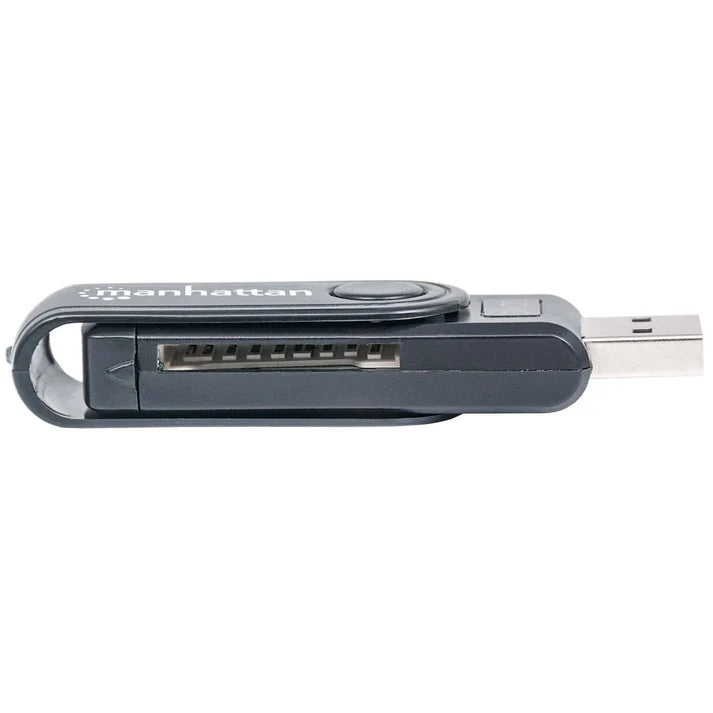 Lector Tarjetas,manhattan,101981, Usb 3.0, 24 En 1,grabador Externo De Tarjetas
