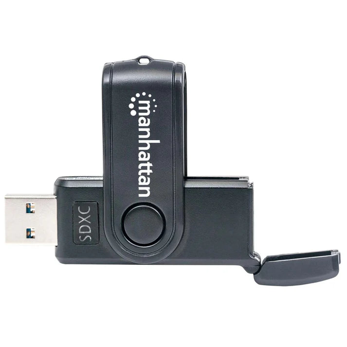 Lector Tarjetas,manhattan,101981, Usb 3.0, 24 En 1,grabador Externo De Tarjetas
