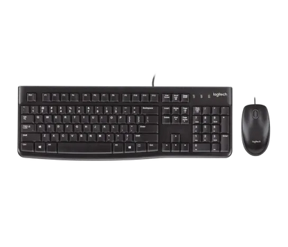 Teclado/mouse Logitech Mk120 Negro Alambricos Usb Pc / Windows