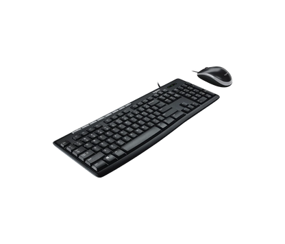 Teclado/mouse Logitech Mk200 Negro Alambricos Multimedia/optico Usb Pc