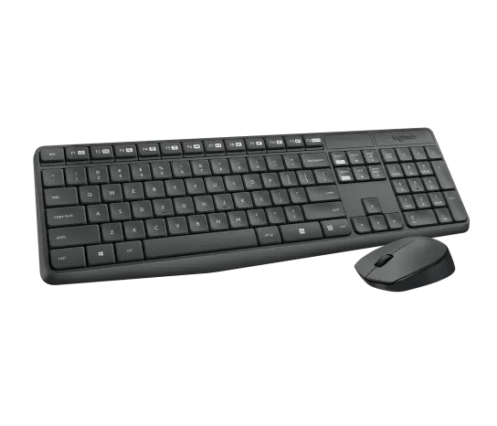 Teclado Y Mouse Logitech Mk235 Inalambrico Receptor Usb (espaÑol) Gris
