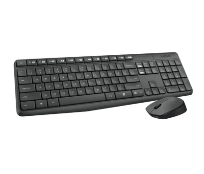 Teclado Y Mouse Logitech Mk235 Inalambrico Receptor Usb (espaÑol) Gris