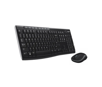 Teclado/mouse Logitech Mk270 Negro Inalambricos Usb Para Pc