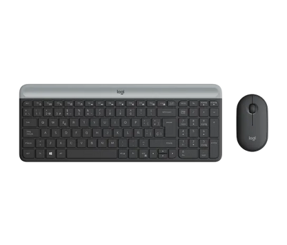 Teclado/mouse Logitech Mk470 Ultra Delgado Negro Inalambrico Usb Pc/windows/surface