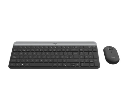 Teclado/mouse Logitech Mk470 Ultra Delgado Negro Inalambrico Usb Pc/windows/surface