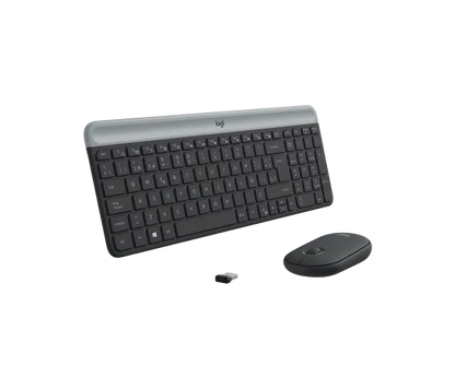 Teclado/mouse Logitech Mk470 Ultra Delgado Negro Inalambrico Usb Pc/windows/surface