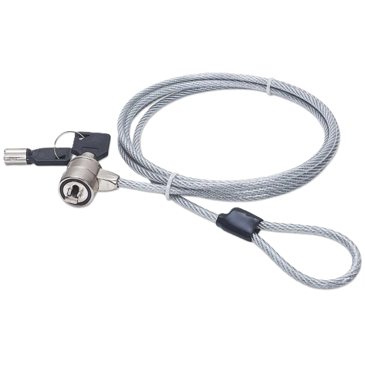 Candado Laptop,manhattan,440271, Llave 1.4m, Gris