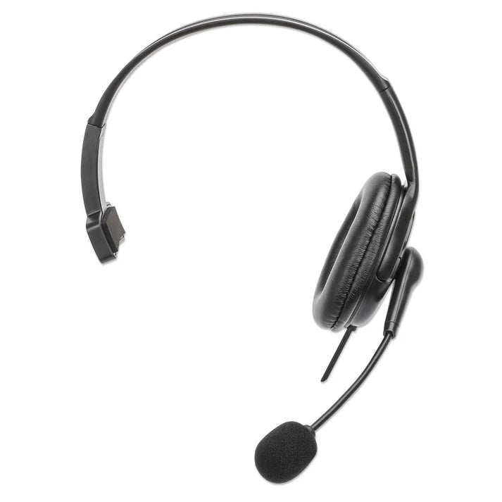 Audifonos Diadema, Manhattan,180849,audifono C/microfono Usb, Monoaural, Reversible Mic