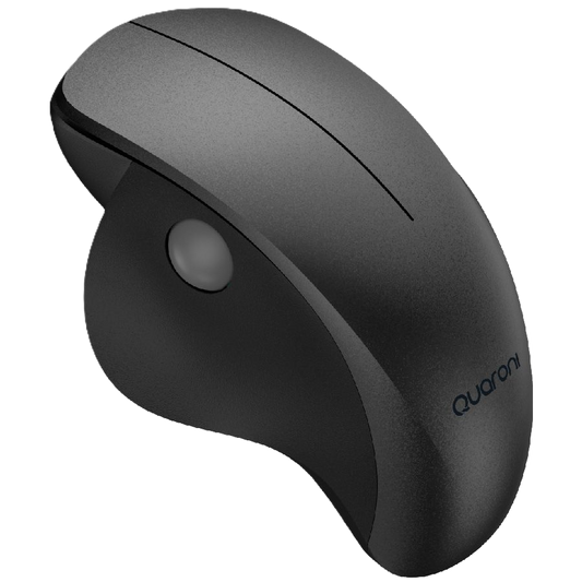 Mouse Inalmbrico Ergonmico Scroll Lateral Quaroni 3 Scroll/receptor 2.4 Ghz/1200 Dpi/ptico/bajo Consumo/negro