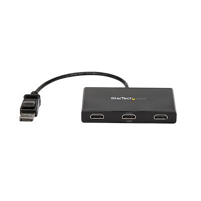Splitter Multiplicador Mst A 3 Puertos Hdmi - Hub Mst - Adaptador Multimonitor - Concentrador Mst Displayport 1.2 - 3x 1080p - Alimentado Por El Bus - Windows - Startech.com Mod. Mstdp123hd