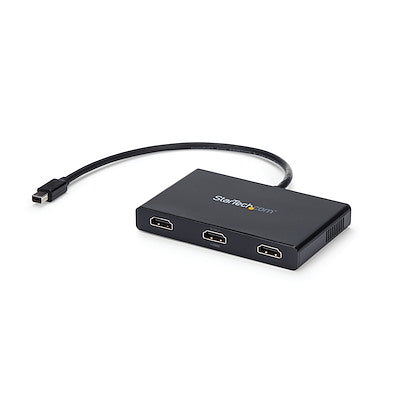 Splitter Multiplicador Mst Mini Displayport A 3 Puertos Hdmi - Hub Mst - Adaptador Multimonitor - Concentrador Mst Displayport 1.2 - 2x 4k 30hz - 1x 1080p - Windows - Startech.com Mod. Mstmdp123hd