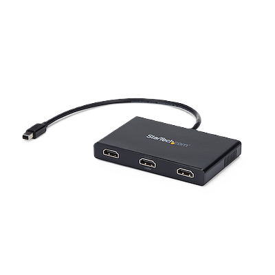Splitter Multiplicador Mst Mini Displayport A 3 Puertos Hdmi - Hub Mst - Adaptador Multimonitor - Concentrador Mst Displayport 1.2 - 2x 4k 30hz - 1x 1080p - Windows - Startech.com Mod. Mstmdp123hd