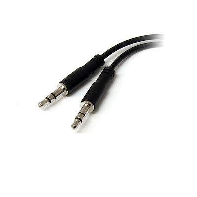 Adaptador Divisor De Audio Para Audifonos 2x Mini-jack De 3.5mm De 3 Pines A Mini-jack De 4 Pines- Auriculares - Negro - Startech.com Mod. Muyhsfmm