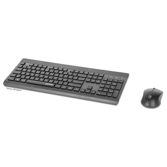 Teclados/manhattan/180771/kit De Teclado Y Mouse Óptico Inalámbricos Mwk7350