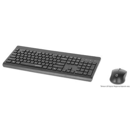 Teclados/manhattan/180771/kit De Teclado Y Mouse Óptico Inalámbricos Mwk7350