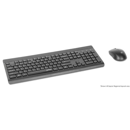 Teclados/manhattan/180771/kit De Teclado Y Mouse Óptico Inalámbricos Mwk7350