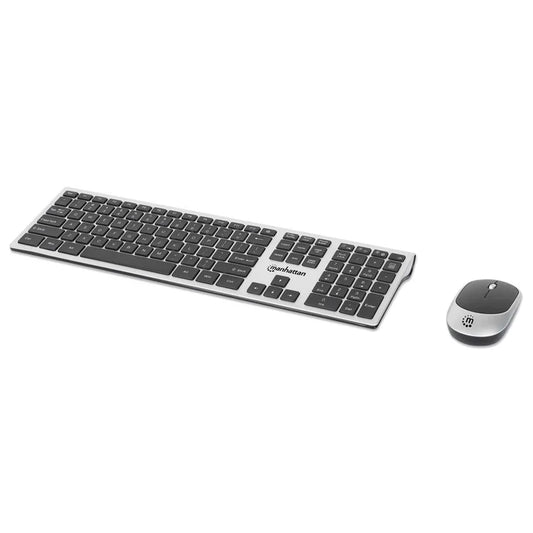Teclados/manhattan/180788/kit De Teclado Y Mouse Óptico Inalámbricos Mwk7400