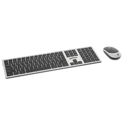 Teclados/manhattan/180788/kit De Teclado Y Mouse Óptico Inalámbricos Mwk7400