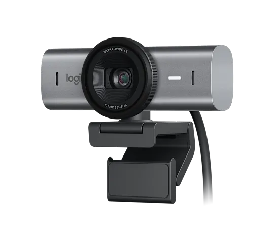 Webcam Logitech Mx Brio Uhd 4k 2160p 30 Fps Zoom 4x Auto Enfoque Ia Tapa De Privacidad Integrada Usb-c