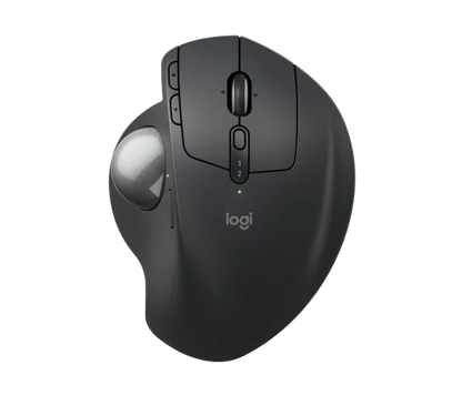 Mouse Logitech Mx Ergo S Trackball Inalambrico Recargable Logi Bolt Negro