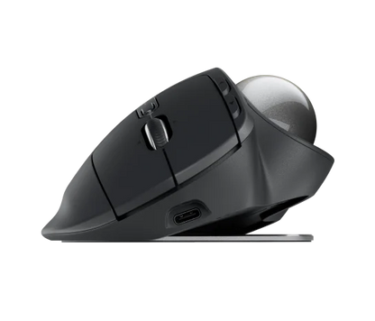 Mouse Logitech Mx Ergo S Trackball Inalambrico Recargable Logi Bolt Negro