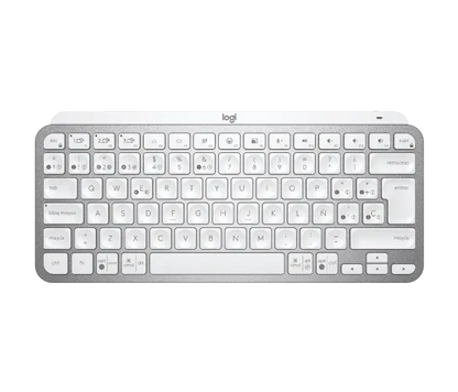 Teclado Logitech Mx Keys Mini Pale Grey Iluminado Master Series Inalambrico Bolt Bluetooth Usb-c Usb