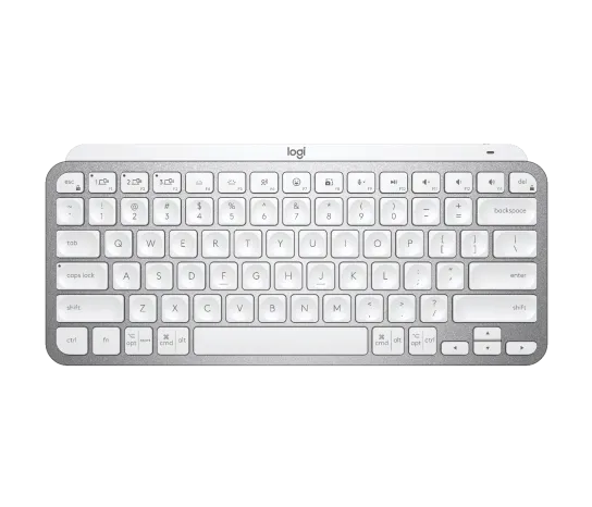 Teclado Logitech Mx Keys Mini Pale Grey Iluminado Master Series Inalambrico Bolt Bluetooth Usb-c Usb