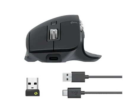 Mouse Logitech Mx Master 3s Grafito Inalambrico Easy Switch Usb Logi Bolt Y Bluetooth 8000 Dpi Ultra Silencioso