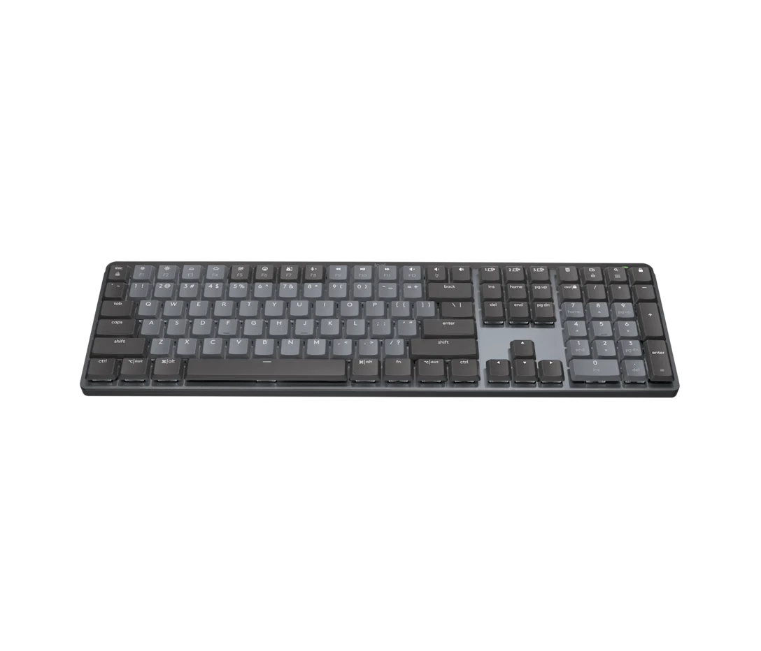 Teclado Logitech Mx Mechanical Iluminado Inalambrico Logi Bolt Bluetooth Usb-c Grafito