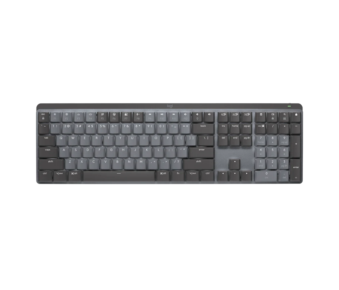 Teclado Logitech Mx Mechanical Iluminado Inalambrico Logi Bolt Bluetooth Usb-c Grafito