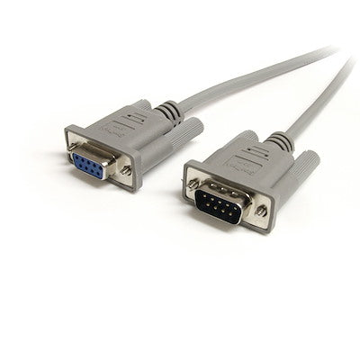 Cable De 1.8m De Extensin Db9 Serie Rs232 Ega Macho A Hembra - Extensor Gris - Startech.com Mod. Mxt100